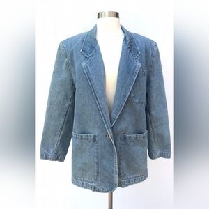 HOST PICK 4 X'S...DENIM BOYFRIEND BLAZER/JACKET M